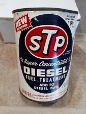 VTG STP Diesel fuel treatment steel oil can quart advertising