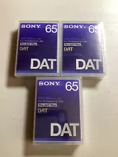 3x New Sealed Sony PDP-65C Pro DAT Plus Professional Digital Audio Tapes Japan