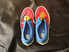 Vans Primary Color Blocked Sneakers Skate Shoes Kids Size 6.5 Youth Red Green