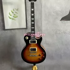 Standard LP Autumn Flame Burst Solid Electric Guitar Chrome Hardware for Sale