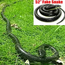 Fake Realistic Snake Lifelike Real Scary Rubber Toy Prank Party Joke For Garden