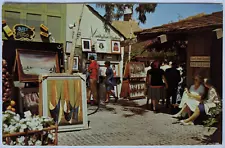 Ports of Call Village San Pedro California Shops Tourists Art for Sale Postcard