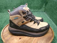 Gdefy Men Gravity Defyer Sierra Hiking Boots Orthotic Brown Size 8.5 TB9031MBR-W