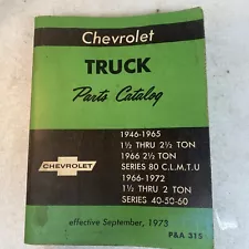 New Listing1946-1972 Chevrolet Truck Parts Book Series 40 50 60 and 1966 Series 80 31S