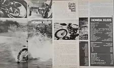 1974 Honda XL175 Enduro 5p Motorcycle Test Article