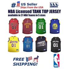 Pets First NBA Team Mesh Jersey for Dogs & Cats Sporty & Comfortable Dog Jersey