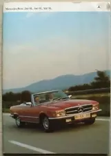 MERCEDES BENZ 280SL 380SL 500SL Car Sales Brochure c1981