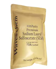 1 lb Sodium Lauryl Sulfoacetate(SLSA) Powder, for DIY bath Bombs & Soap making.