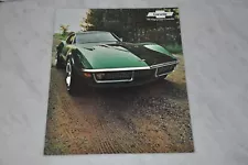 CORVETTE STINGRAY SALES BROCHURE 1971 MODEL / CATALOG NEW OLD STOCK