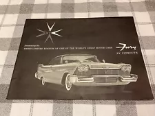 1957 Plymouth third limited edition Fury Sales brochure