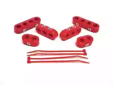 Taylor 42729 Clamp-On Wire Separators for 10.4mm Ignition Cable Red Nylon Kit