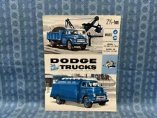 1955 Dodge Truck 2-1/2 Ton Models J, JM CONV & CABOVER Original Sales Brochure