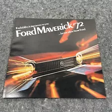 Original 1972 Ford Maverick Sales Brochure 72 - 5308 Rev 1/72