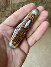 GEC GREAT EASTERN CUTLERY 78 GOLDEN BROWN JIG BONE POCKET KNIFE 782217