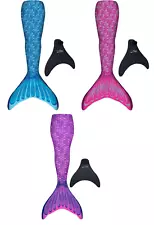 FIN FUN STARTER KIDS MERMAID TAIL & MONOFIN FOR SWIMMING *CHOOSE COLOR & SIZE