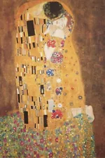 Gustav Klimt The Kiss 1908 Symbolism Art Print Poster 24x36