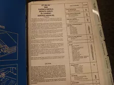 1984 Chevrolet Chevy Caprice Coupe Sedan Wagon Shop Service Repair Manual