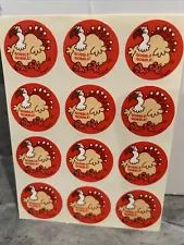 New ListingVintage Trend Scratch n Sniff Sticker Gobble! Gobble! Turkey Lot Of 12 Stickers