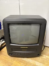 Panasonic 9” TV / VCR Combo Retro Gaming / Television VHS - Model PV-M939