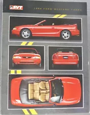 1994 Ford Mustang Cobra Brochure Sheet SVT Convertible Excellent Original 94