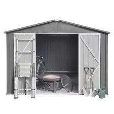 6FT x 8FT Outdoor Storage Sheds, Metal Garden Sheds, Garden Storage Shed Lock...