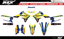 Fits Suzuki RMZ 250 2019 to 2024 RMZ450 2018 to 2024 graphic kit decals stickers