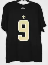 New Orleans Saints Drew Brees #9 Nike NFL Men's T-Shirt Black