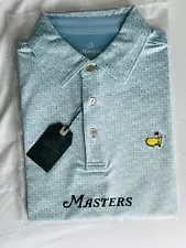 2024 Masters Badge Design Men's Performance Tech Stretch Golf Polo Shirt