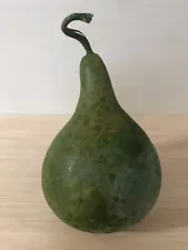 Dried Green Gourd with Stems for Crafting or Birdhouse- 9” Tall