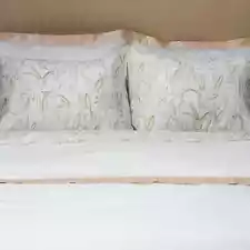 Hunt Slonem- Golden Bunny Signature Sheet Set 100% Cotton Sateen -400 count King