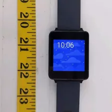 LG Smartwatch LG-W100 Android G Watch Black Rectangle Smart Device