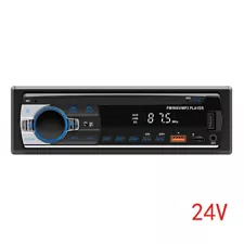 24V 1 Din Car Radio Automotive Multimedia Dual USB TF MP3 Player Bluetooth AUX