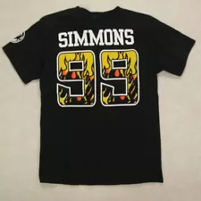 LA Kiss Arena Football Gene Simmons Shirt Men Small Black Discontinued