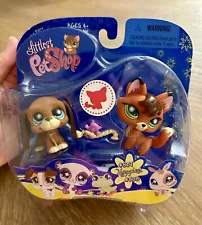 New Last Set LPS Littlest Pet Shop Happiest Fox #807 Hound Dog #808 NIB