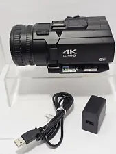 Video Camera 4K Camcorder Ultra HD 48MP 30X Digital Zoom Camera for YouTube Read