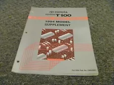 1994 Toyota T100 Pickup Truck Electrical Wiring Diagrams Manual DX SR5 xo