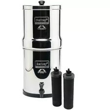 SALE! Travel Berkey Water Purification 1.5 gal 2 Filters, Primer Kit, Tumblers