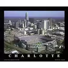 Charlotte, North Carolina - Panthers at Ericsson Stadium by Brad Geller Poster