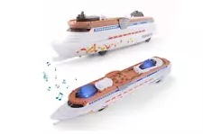 Ocean Liner Boat Toy Real Cruise Ship Model Light Sound Home Decoration Children