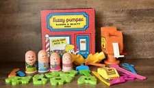 VTG Fuzzy Pumper Barber & Beauty Shop With Accessories Collectible Ships Fast