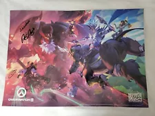 EXCLUSIVE Blizzcon 2023 Overwatch 2 Poster Blizzard SIGNED By Developers