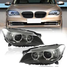 For BMW 7 Series F01 F02 2013-2015 Xenon HID AFS Headlight 740i 750i LH+RH Pair