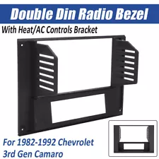 For 3rd Gen Camaro Double Din Radio Bezel Reversed HVAC Controls w/Radio Bracket