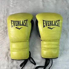 Everlast Power Lock Pro Boxing Gloves Black / Yellow 16oz