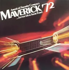 1972 Ford Maverick NOS Sales Brochure