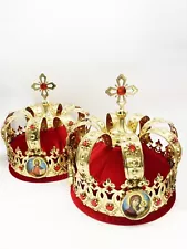 greek orthodox wedding crowns for sale