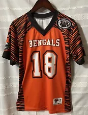 FNL Friday Night Lights Youth Small Bengals Football Jersey Orange/Black