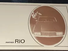 The Panther Rio British Sports Original Kit Car Sales Info Brochure