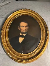 Abraham Lincoln Lithograph - 1864 - E.C. Middleton - Cincinnati - Original Frame