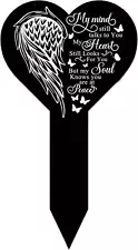 Grave Markers for Cemetery Memorial Remembrance Heart-single Side Engraved